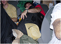 Tons of crap in the van.